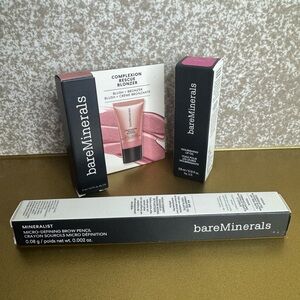 bareMinerals Complexion Rescue Bronzer, Nourishing Lip Oil and Brow Pencil
